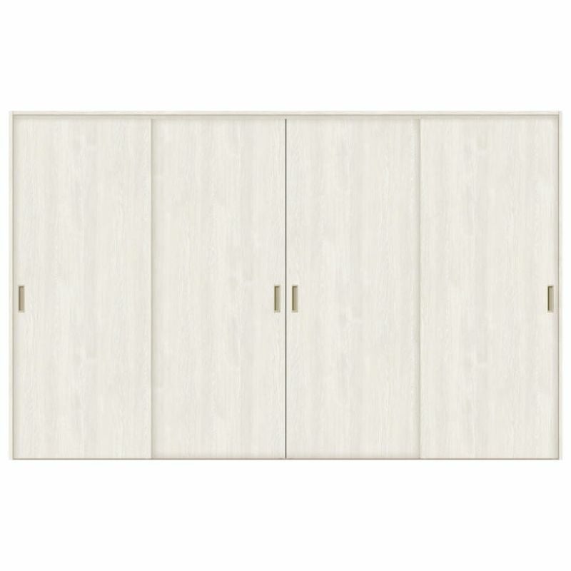 オーダーサイズ リクシル ラシッサＳ 室内引戸 Vレール方式 引違い戸4枚建 ASHF-LAA ノンケーシング枠 W1789(2341)～3949㎜×Ｈ628(1728)～2425㎜