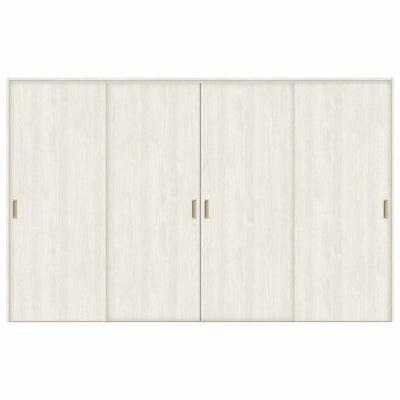 オーダーサイズ リクシル ラシッサＳ 室内引戸 Vレール方式 引違い戸4枚建 ASHF-LAA ノンケーシング枠 W1789(2341)～3949㎜×Ｈ628(1728)～2425㎜