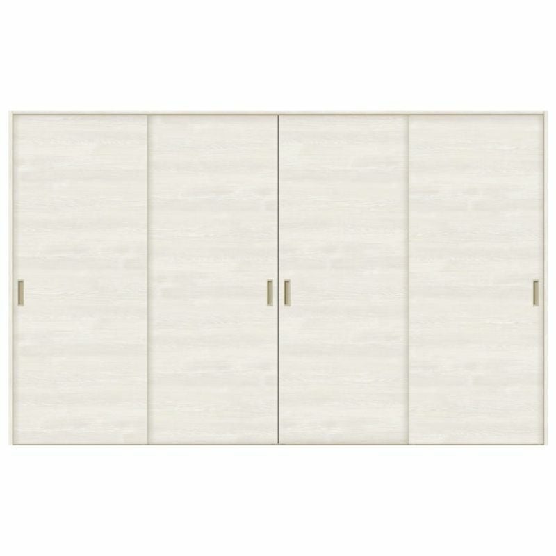 オーダーサイズ リクシル ラシッサＳ 室内引戸 Vレール方式 引違い戸4枚建 ASHF-LAB ノンケーシング枠 W1789(2341)～3949㎜×Ｈ628(1728)～2425㎜