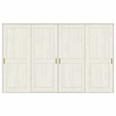 オーダーサイズ リクシル ラシッサＳ 室内引戸 Vレール方式 引違い戸4枚建 ASHF-LAH ノンケーシング枠 W2341～3949㎜×Ｈ1728～2425㎜