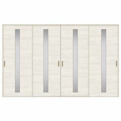 オーダーサイズ リクシル ラシッサＳ 室内引戸 Vレール方式 引違い戸4枚建 ASHF-LGB ノンケーシング枠  W2341～3949㎜×Ｈ1728～2425㎜