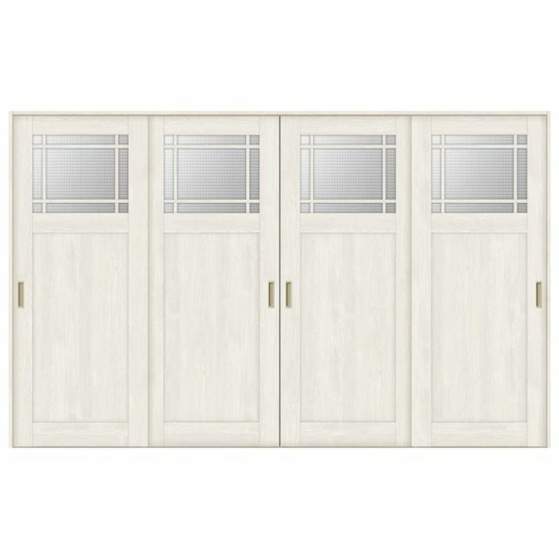 オーダーサイズ リクシル ラシッサＳ 室内引戸 Vレール方式 引違い戸4枚建 ASHF-LGJ ノンケーシング枠 W2341～3949㎜×Ｈ1728～2425㎜