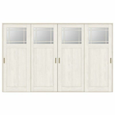 オーダーサイズ リクシル ラシッサＳ 室内引戸 Vレール方式 引違い戸4枚建 ASHF-LGJ ノンケーシング枠 W2341～3949㎜×Ｈ1728～2425㎜