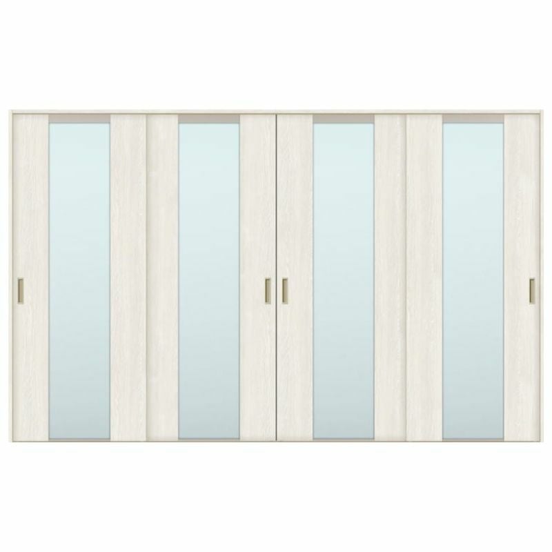 オーダーサイズ リクシル ラシッサＳ 室内引戸 Vレール方式 引違い戸4枚建 ASHF-LGN ノンケーシング枠 W2341～3949㎜×Ｈ1728～2425㎜