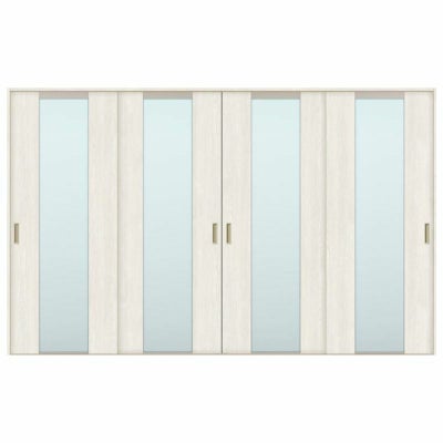 オーダーサイズ リクシル ラシッサＳ 室内引戸 Vレール方式 引違い戸4枚建 ASHF-LGN ノンケーシング枠 W2341～3949㎜×Ｈ1728～2425㎜