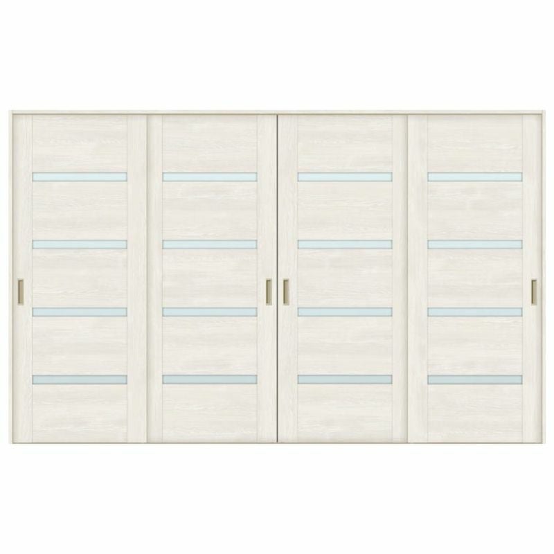 オーダーサイズ リクシル ラシッサＳ 室内引戸 Vレール方式 引違い戸4枚建 ASHF-LGR ノンケーシング枠 W2341～3949㎜×Ｈ1728～2425㎜