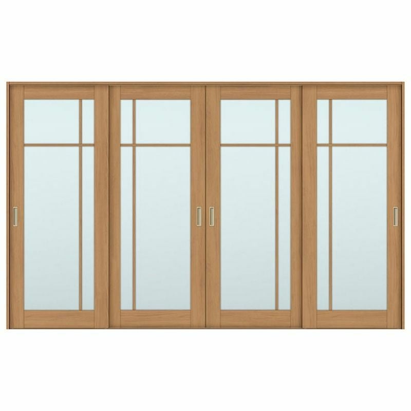 オーダーサイズ リクシル ラシッサＳ 室内引戸 Vレール方式 引違い戸4枚建 ASHF-LGK ケーシング付枠 W2341～3949㎜×Ｈ1728～2425㎜