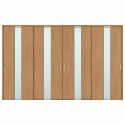 オーダーサイズ リクシル ラシッサＳ 室内引戸 Vレール方式 引違い戸4枚建 ASHF-LGM ケーシング付枠  W2341～3949㎜×Ｈ1728～2425㎜