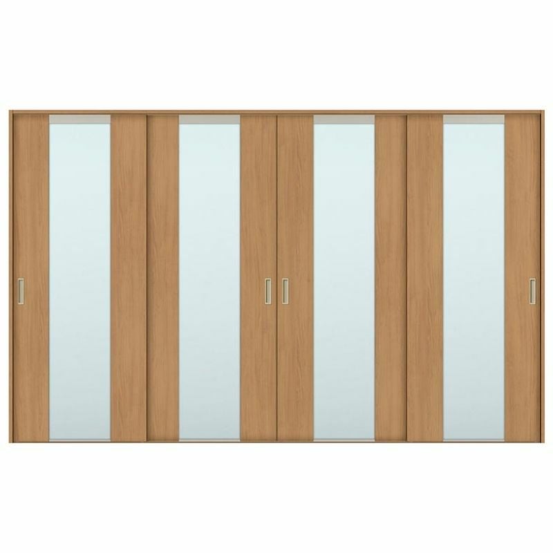 オーダーサイズ リクシル ラシッサＳ 室内引戸 Vレール方式 引違い戸4枚建 ASHF-LGN ケーシング付枠 W2341～3949㎜×Ｈ1728～2425㎜