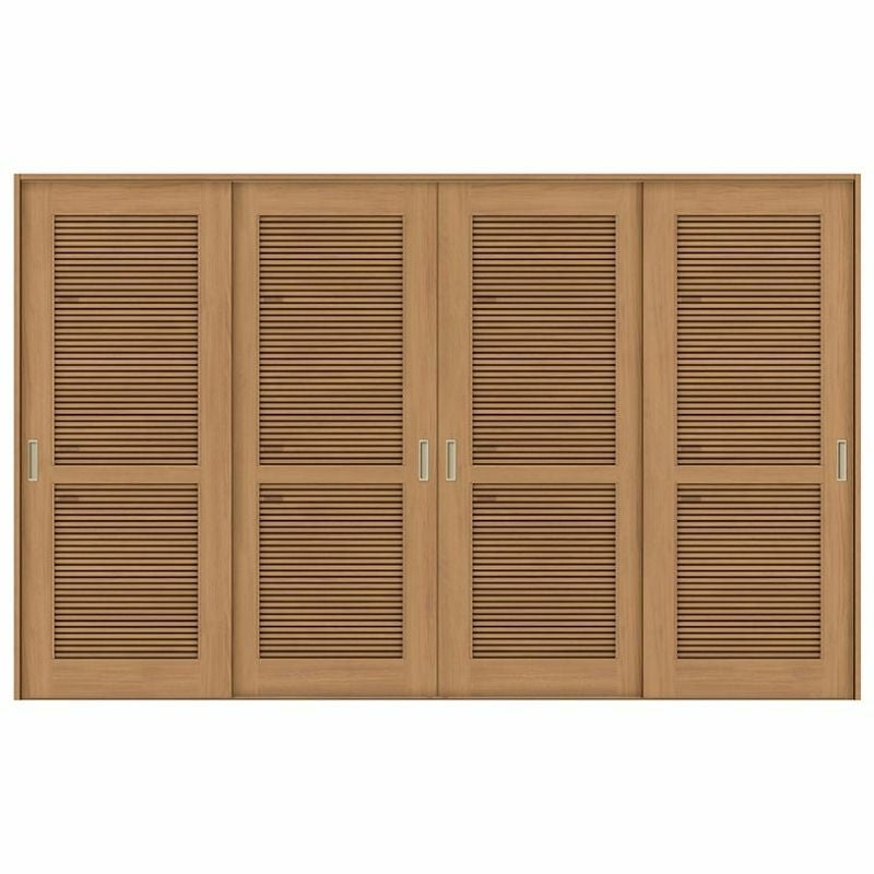 オーダーサイズ リクシル ラシッサＳ 通風タイプ 室内引戸 Vレール方式 引違い戸4枚建 ASHF-LTA ケーシング付枠 W2341～3949㎜×Ｈ1728～2425㎜