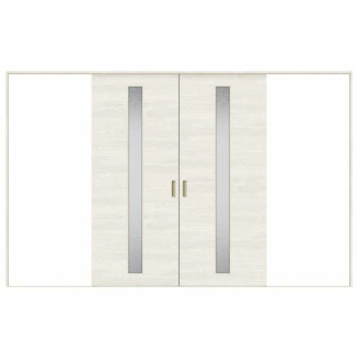 オーダーサイズ リクシル ラシッサＳ 室内引戸 Vレール方式 引分け戸 ASWH-LGB ノンケーシング枠  W2341～3949㎜×Ｈ1728～2425㎜