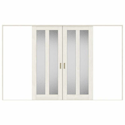 オーダーサイズ リクシル ラシッサＳ 室内引戸 Vレール方式 引分け戸 ASWH-LGG ノンケーシング枠 W2341～3949㎜×Ｈ1728～2425㎜