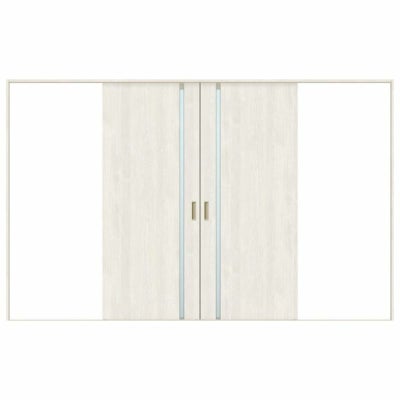 オーダーサイズ リクシル ラシッサＳ 室内引戸 Vレール方式 引分け戸 ASWH-LGL ノンケーシング枠 W2341～3949㎜×Ｈ1728～2425㎜