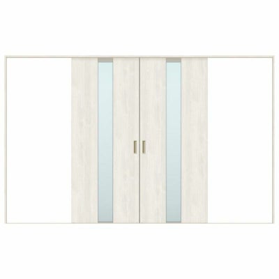 オーダーサイズ リクシル ラシッサＳ 室内引戸 Vレール方式 引分け戸 ASWH-LGM ノンケーシング枠  W2341～3949㎜×Ｈ1728～2425㎜