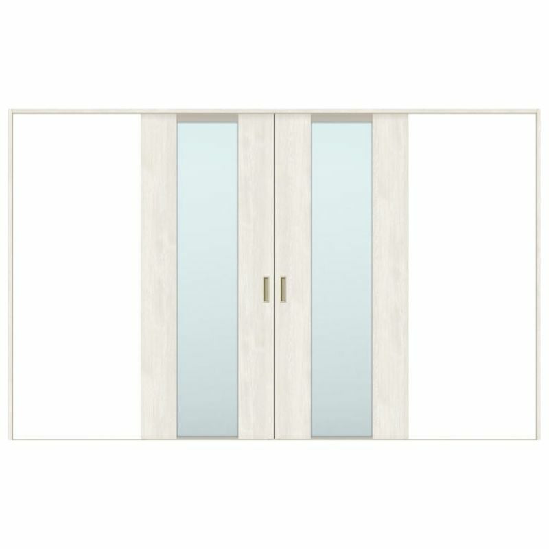 オーダーサイズ リクシル ラシッサＳ 室内引戸 Vレール方式 引分け戸 ASWH-LGN ノンケーシング枠 W2341～3949㎜×Ｈ1728～2425㎜