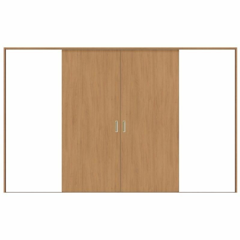 オーダーサイズ リクシル ラシッサＳ 室内引戸 Vレール方式 引分け戸 ASWH-LAA ケーシング付枠 W1789(2341)～3949㎜×Ｈ628(1728)～2425㎜