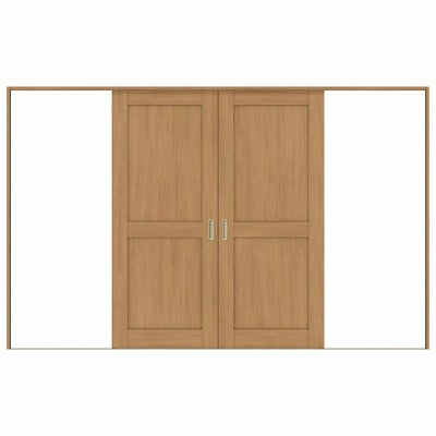 オーダーサイズ リクシル ラシッサＳ 室内引戸 Vレール方式 引分け戸 ASWH-LAH ケーシング付枠 W2341～3949㎜×Ｈ1728～2425㎜