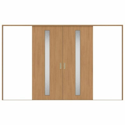 オーダーサイズ リクシル ラシッサＳ 室内引戸 Vレール方式 引分け戸 ASWH-LGA ケーシング付枠 W2341～3949㎜×Ｈ1728～2425㎜