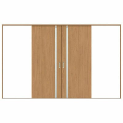 オーダーサイズ リクシル ラシッサＳ 室内引戸 Vレール方式 引分け戸 ASWH-LGL ケーシング付枠 W2341～3949㎜×Ｈ1728～2425㎜