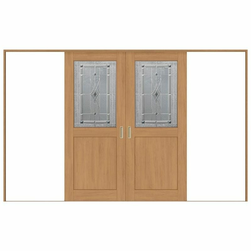 オーダーサイズ リクシル ラシッサＳ 室内引戸 Vレール方式 引分け戸 ASWH-LWB ケーシング付枠 W2341～3949㎜×Ｈ1728～2425㎜