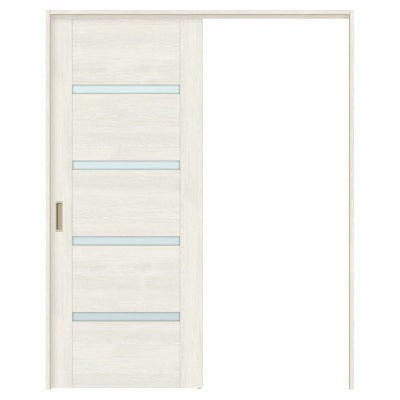 オーダーサイズ リクシル ラシッサＳ 室内引戸 上吊方式 片引戸標準タイプ ASUK-LGR ケーシング付枠 W1092～1992㎜×Ｈ1750～2425㎜