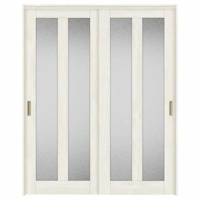 オーダーサイズ リクシル ラシッサＳ 室内引戸 上吊方式 引違い戸2枚建 ASUH-LGG ノンケーシング枠 W1092～1992㎜×Ｈ1750～2425㎜