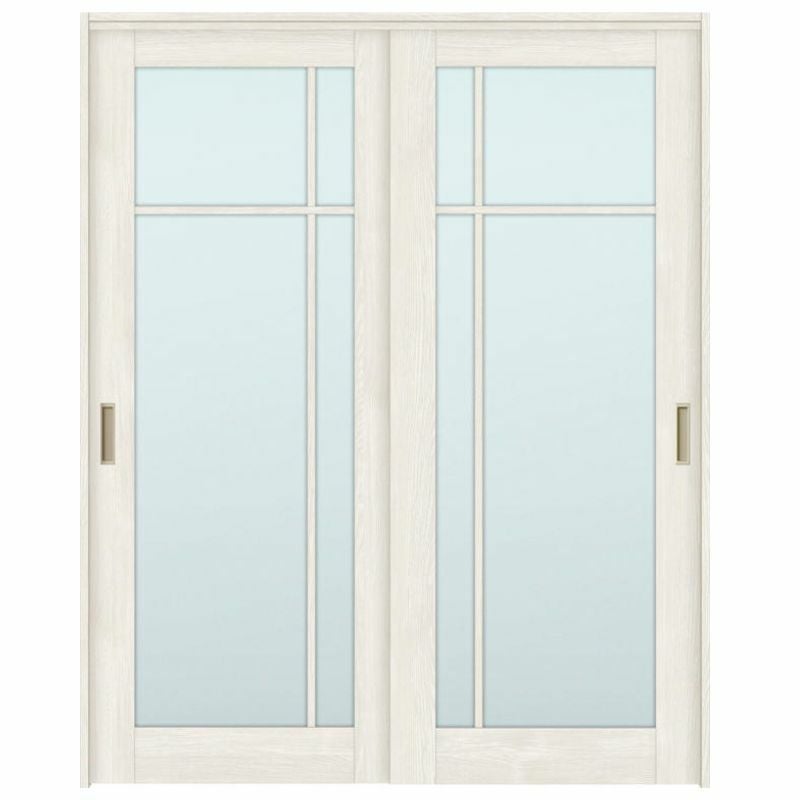 オーダーサイズ リクシル ラシッサＳ 室内引戸 上吊方式 引違い戸2枚建 ASUH-LGK ケーシング付枠 W1092～1992㎜×Ｈ1750～2425㎜