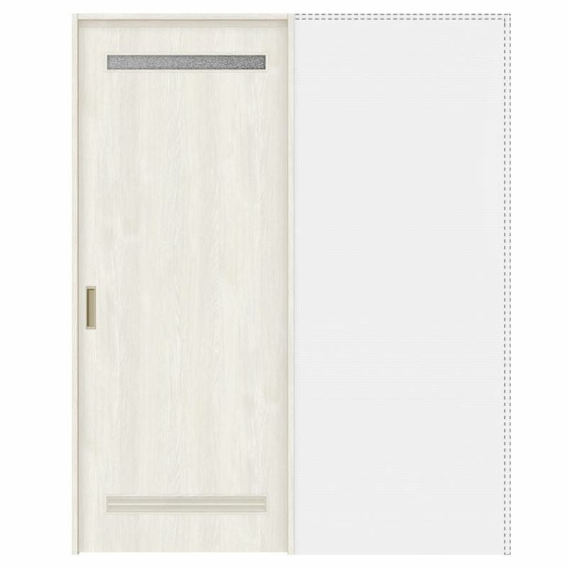 オーダーサイズ リクシル ラシッサＳ 洗面タイプ 室内引戸 上吊方式 引込み戸標準タイプ ASUHK-LYA ノンケーシング枠 W1188～1992㎜×Ｈ1750～2425㎜