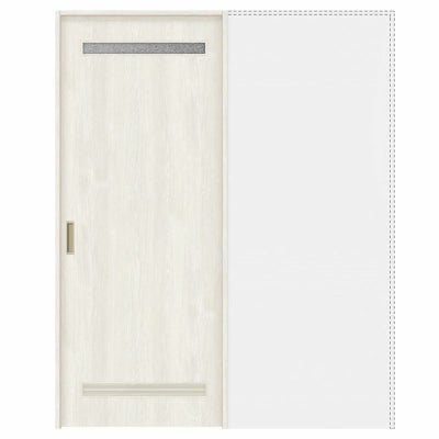 オーダーサイズ リクシル ラシッサＳ 洗面タイプ 室内引戸 上吊方式 引込み戸標準タイプ ASUHK-LYA ノンケーシング枠 W1188～1992㎜×Ｈ1750～2425㎜