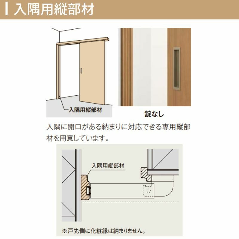 オーダーサイズ リクシル ラシッサS クローゼットドア 引戸 アウトセットタイプ LZA DW540?990×DH1700?2368mm 押入れ 棚 リフォーム DIY 9枚目