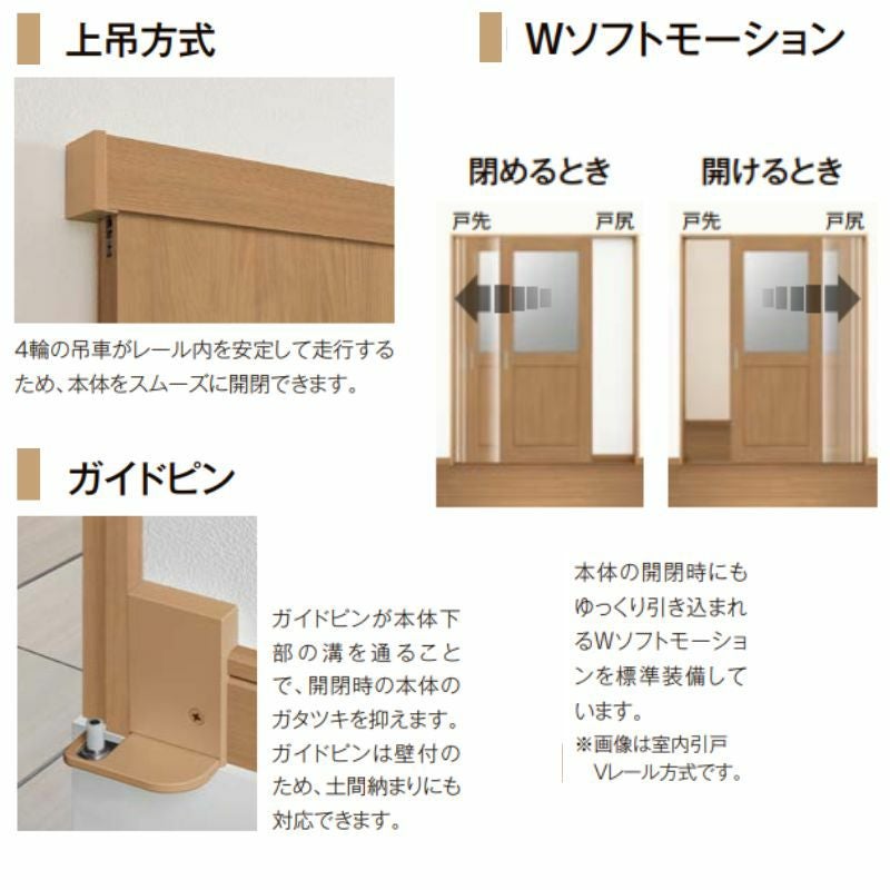 オーダーサイズ リクシル ラシッサS クローゼットドア 引戸 アウトセットタイプ LZA DW540?990×DH1700?2368mm 押入れ 棚 リフォーム DIY 10枚目