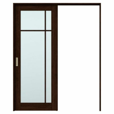 オーダーサイズ リクシル ラシッサＳ 可動間仕切り 引戸上吊方式 片引戸標準タイプ ASMKH-LGK ケーシング付枠 W1092～1992㎜×Ｈ1750～2425㎜