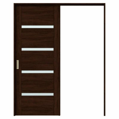 オーダーサイズ リクシル ラシッサＳ 可動間仕切り 引戸上吊方式 片引戸標準タイプ ASMKH-LGR ケーシング付枠 W1092～1992㎜×Ｈ1750～2425㎜