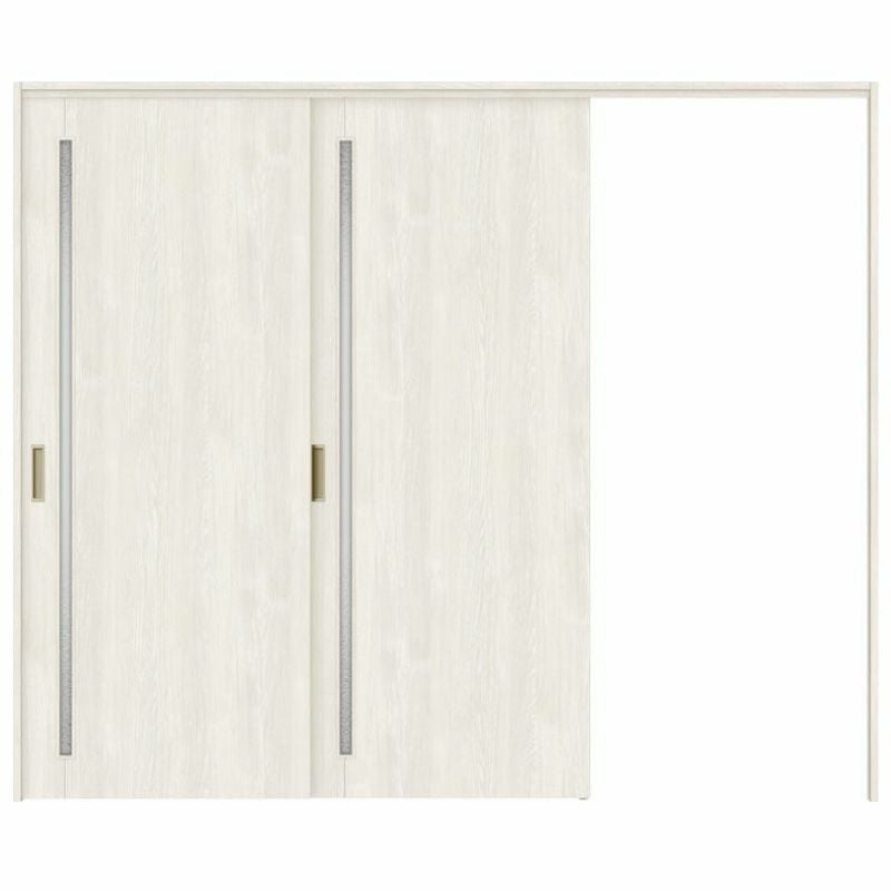 オーダーサイズ リクシル ラシッサＳ 可動間仕切り 引戸上吊方式 片引戸2枚建 ASMKD-LGC ノンケーシング枠 W1604～2954㎜×Ｈ1750～2425㎜