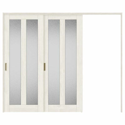 オーダーサイズ リクシル ラシッサＳ 可動間仕切り 引戸上吊方式 片引戸2枚建 ASMKD-LGG ノンケーシング枠 W1604～2954㎜×Ｈ1750～2425㎜