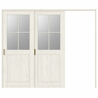 オーダーサイズ リクシル ラシッサＳ 可動間仕切り 引戸上吊方式 片引戸2枚建 ASMKD-LGH ノンケーシング枠 W1604～2954㎜×Ｈ1750～2425㎜