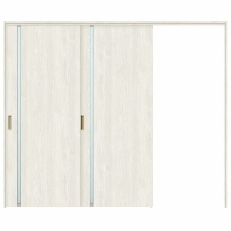 オーダーサイズ リクシル ラシッサＳ 可動間仕切り 引戸上吊方式 片引戸2枚建 ASMKD-LGL ノンケーシング枠 W1604～2954㎜×Ｈ1750～2425㎜