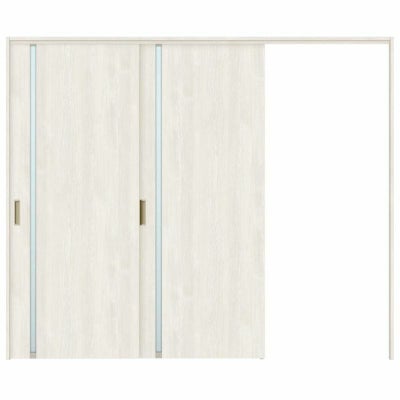 オーダーサイズ リクシル ラシッサＳ 可動間仕切り 引戸上吊方式 片引戸2枚建 ASMKD-LGL ノンケーシング枠 W1604～2954㎜×Ｈ1750～2425㎜