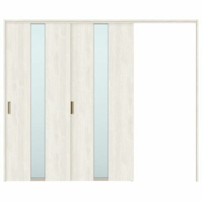 オーダーサイズ リクシル ラシッサＳ 可動間仕切り 引戸上吊方式 片引戸2枚建 ASMKD-LGM ノンケーシング枠 W1604～2954㎜×Ｈ1750～2425㎜