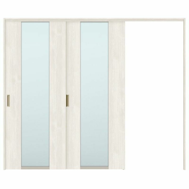 オーダーサイズ リクシル ラシッサＳ 可動間仕切り 引戸上吊方式 片引戸2枚建 ASMKD-LGN ノンケーシング枠 W1604～2954㎜×Ｈ1750～2425㎜