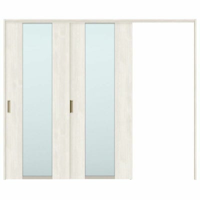 オーダーサイズ リクシル ラシッサＳ 可動間仕切り 引戸上吊方式 片引戸2枚建 ASMKD-LGN ノンケーシング枠 W1604～2954㎜×Ｈ1750～2425㎜