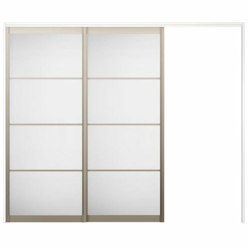 オーダーサイズ リクシル ラシッサＳ 可動間仕切り 引戸上吊方式 片引戸2枚建 ASMKD-LZB ノンケーシング枠 W1604～2954㎜×Ｈ1750～2425㎜