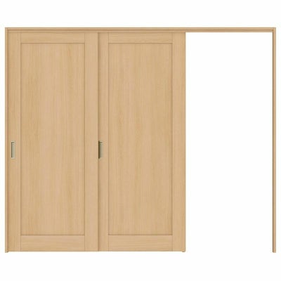 オーダーサイズ リクシル ラシッサＳ 可動間仕切り 引戸上吊方式 片引戸2枚建 ASMKD-LAG ケーシング付枠 W1604～2954㎜×Ｈ1750～2425㎜