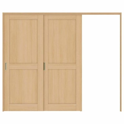 オーダーサイズ リクシル ラシッサＳ 可動間仕切り 引戸上吊方式 片引戸2枚建 ASMKD-LAH ケーシング付枠 W1604～2954㎜×Ｈ1750～2425㎜