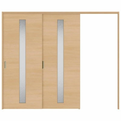 オーダーサイズ リクシル ラシッサＳ 可動間仕切り 引戸上吊方式 片引戸2枚建 ASMKD-LGB ケーシング付枠 W1604～2954㎜×Ｈ1750～2425㎜