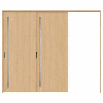 オーダーサイズ リクシル ラシッサＳ 可動間仕切り 引戸上吊方式 片引戸2枚建 ASMKD-LGC ケーシング付枠 W1604～2954㎜×Ｈ1750～2425㎜