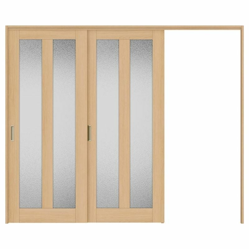 オーダーサイズ リクシル ラシッサＳ 可動間仕切り 引戸上吊方式 片引戸2枚建 ASMKD-LGG ケーシング付枠 W1604～2954㎜×Ｈ1750～2425㎜