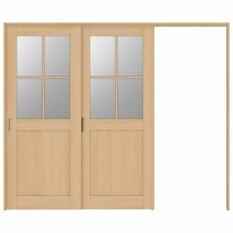 オーダーサイズ リクシル ラシッサＳ 可動間仕切り 引戸上吊方式 片引戸2枚建 ASMKD-LGH ケーシング付枠 W1604～2954㎜×Ｈ1750～2425㎜