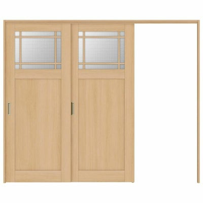 オーダーサイズ リクシル ラシッサＳ 可動間仕切り 引戸上吊方式 片引戸2枚建 ASMKD-LGJ ケーシング付枠 W1604～2954㎜×Ｈ1750～2425㎜