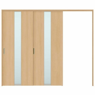 オーダーサイズ リクシル ラシッサＳ 可動間仕切り 引戸上吊方式 片引戸2枚建 ASMKD-LGM ケーシング付枠 W1604～2954㎜×Ｈ1750～2425㎜